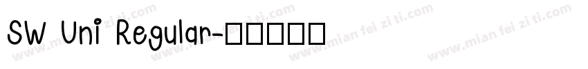 SW Uni Regular字体转换